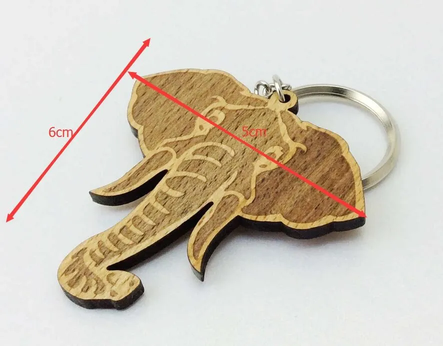 elephant keychain size