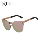 Classic fashion folding portable ladies mirror sunglasses