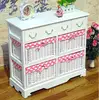 Wholesale unfinished furniture wood corner cabinet European Rural Organize ark Solid wood closet cabinet with drawers
