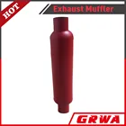 cherry muffler glass pack 2.25" inlet/outlet red steel