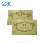 Custom printing black ground stainless steel metal wedding visiting card
