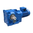DEVO K127 hard tooth surface gear speed reducer helical gearbox with 15hp 20hp electric motor
