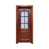 Design solid wooden soundproof interior french sliding glass barn doors