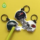 Custom Baseball helmet Keychain with LED light