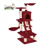 Cat Tree Sisal Play House Products With Perchs / Red Large Cat Scratch Post