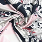 Digital print silk custom print duchess twill satin silk fabric