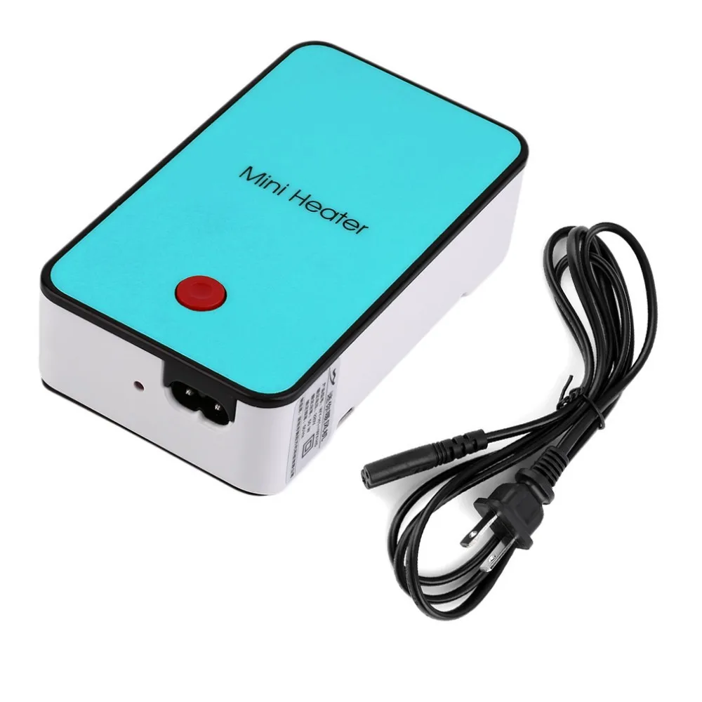 Hot Handheld Mini Heater Desktop USB Heater Electric Heater Portable Office-blue New