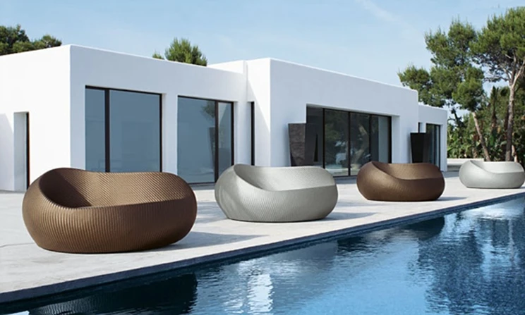 New Arrival Garden Sofa Outdoor Furniture Double Stitching Bed Sun Bed