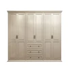 Fashion design custom made armoire solid wood wardrobe cabinet
