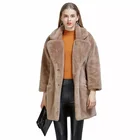 Wholesale slim ladies warm coats and women winter faux fur coat