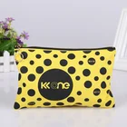 Custom fancy eco friendly cluth travel makeup pouch cotton cosmetic bag