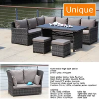 2017 New Design Modern Alum Wicker