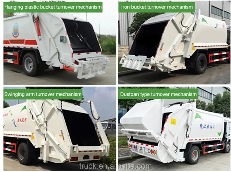 6 cbm 6ton compact garbage refuse trash compactor truck
