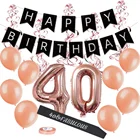 40 year old birthday party decorations HAPPY BIRTHDAY banner 40&FABULOUS sash party supply packs