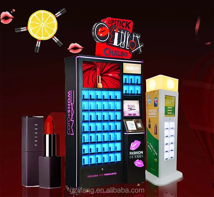 Coin Operated Lipstick Vending Game Machine Smart Vending Machine Multi