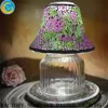 Hot sale glass mosaic lamp /glass candle jar shades for wedding