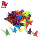 Customized plastic rocket shape toy for kidy, board game pieces