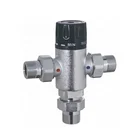 brass thermostatic mixing valve with water temperature sensor for floor heating