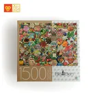 adult personalized puzzle 1000 pieces OEM heart shaped jigsaw puzzle