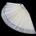 Polish Nail Gel Nail Tip 50 Pcs/Set Fan Shape Transparent Artificial Fingernails Gel Polish Partiec Nail Tips