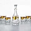 Lead-Free Crystal Whiskey Glass Set/Whiskey Decanter set of 7 with gift box