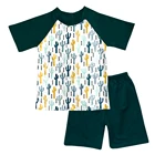 Latest design kids clothes wholesale china cactus baby boys summer outfits