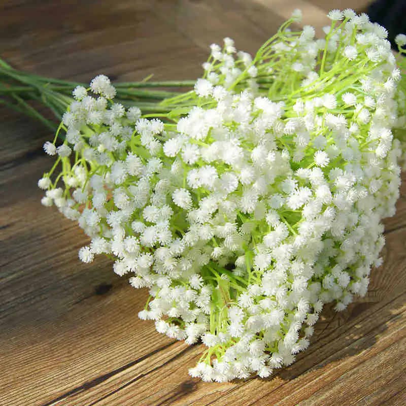 Türük Çiçek Fabrika Tek Sahte Beyaz Gypsophila yapay çiçekler