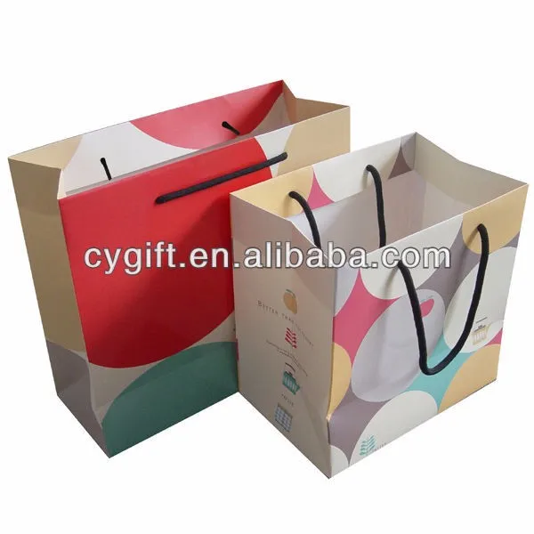 fashion cloth packing standard size korean boutique paper bag