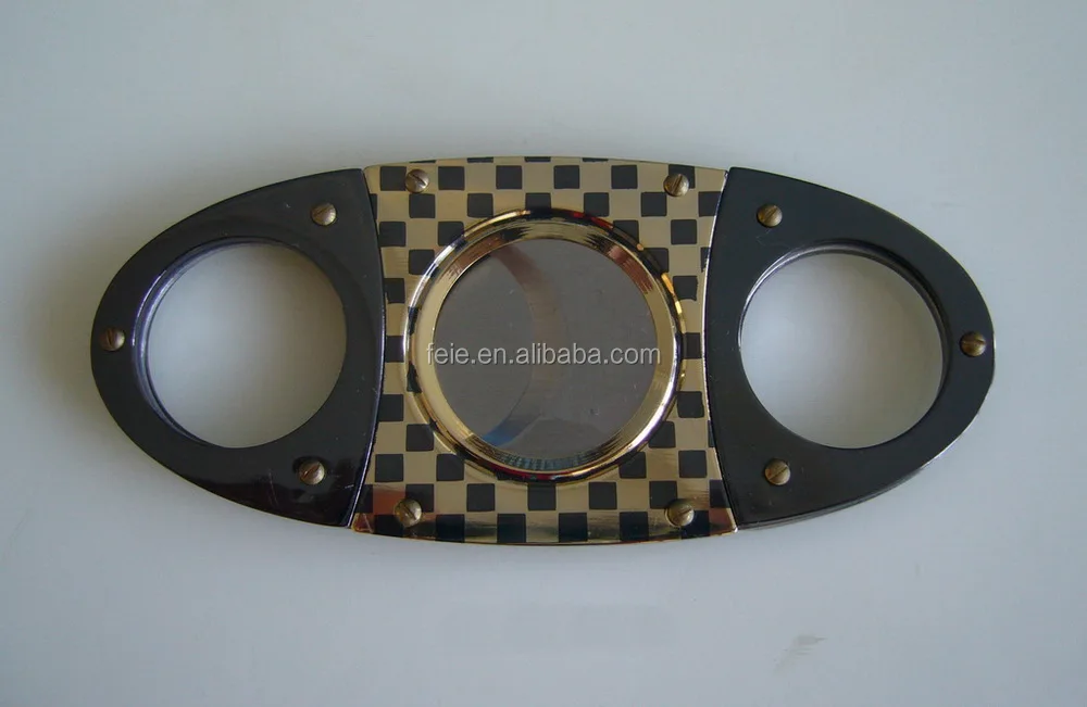 stainless steel cigar cutter metal guillotine cutter gunmetal