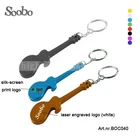 Wholesale Creative Metal Glossy Gift Portable Guitar Beer Opener Keychain