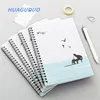 Canada office supplies and stationery customised hard cover notebooks A5 spiral printing brand notepad