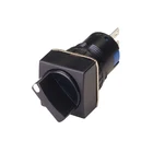 Button Button Switch LA38 Series 16mm Mushroom Head Rotary Reset Emergency Stop Push Button Switch
