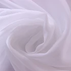 White Color 50D chiffon polyester fabric price per meter