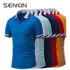Mulitiple color golf t shirt 100% cotton polo shirts customized logo