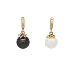 Fashion Metal Rose Gold Plating Charms Imitation Pearl Pendant Wholesale EC-0073