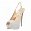 Wedding Bridal White Party Sexy Women Lady High Platform Peep Toe Stiletto Pumps Thin High Heels Shoes Sandals