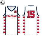 dri fit striped custom embroidered basketball jersey