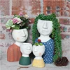 Artistic figure flowerpot cement sculpture flowerpot decoration creative vase succulent plant potted flower garden decoration