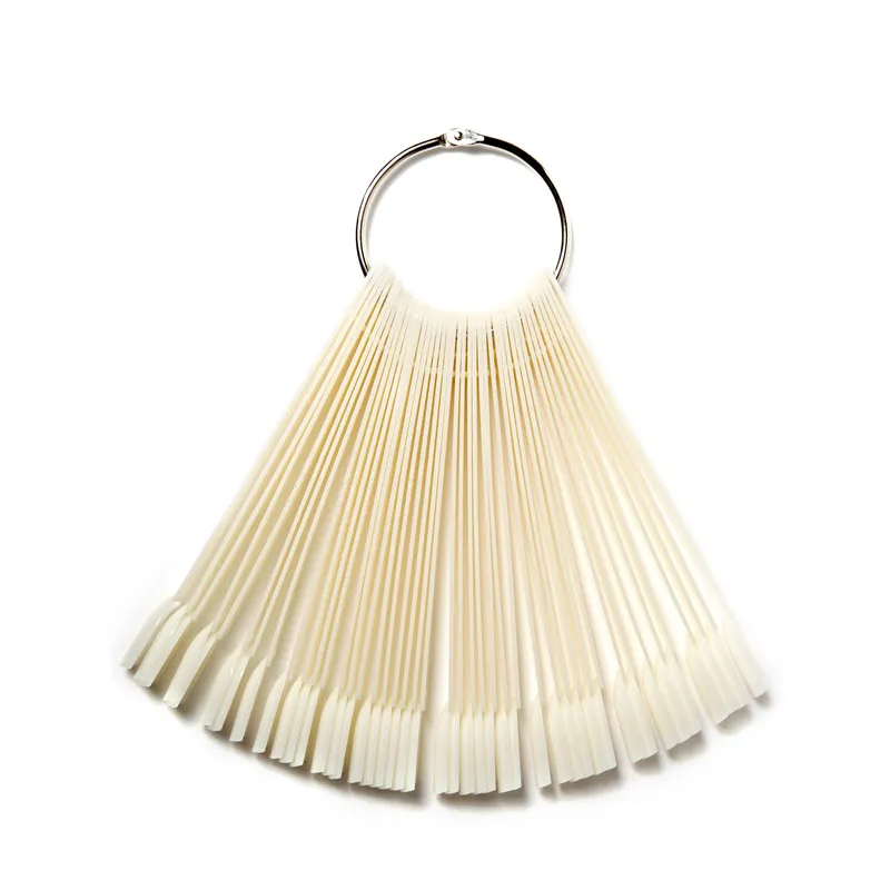 ROSALIND-50pcs-False-Nail-Display-Fan-Board-Nail-Art-Tips-Polish-UV-Gel-Decoration-Practice-Round