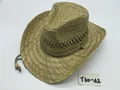 T60-42New Style Summer Cowboy Rush cheap straw cowboy hats For Mens