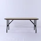 Dinning Table Folding Banquet Table Plywood Folding Banquet Buffet Long Dinning Table