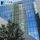bronze dark green grey reflective window tempered wired glass