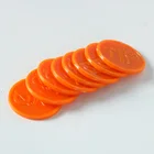 With Free Sample Plastic Colored Coins New Product Custom Design Plastic Colorful Game Token Coin
