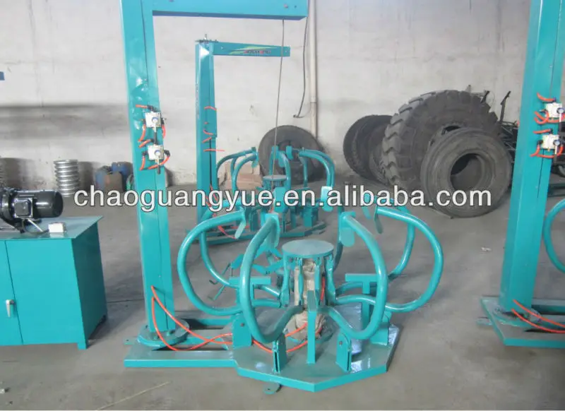 Waste and used tire retreading machine/waste tire recycling plant