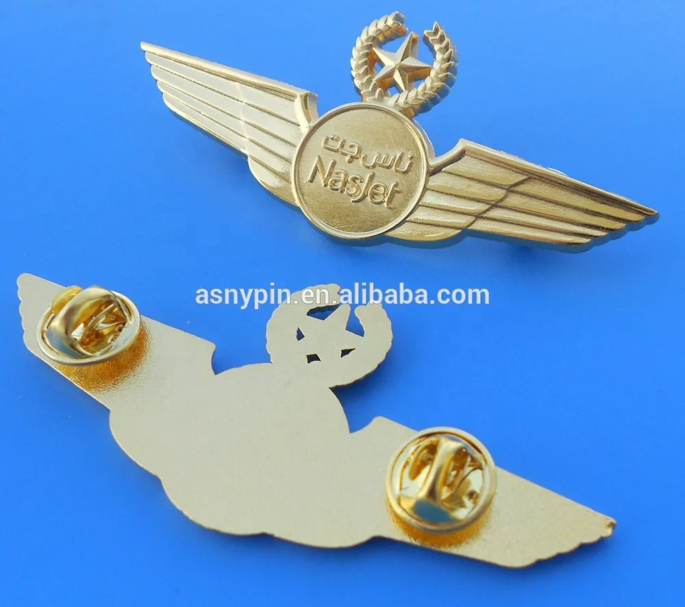 logo 3d olive branch satr design wing badge with butterfly