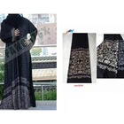 100% polyester nida abaya printed fabric with abaya