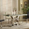 Wedding Furniture wedding table stainless steel frame with heart shape design dining table