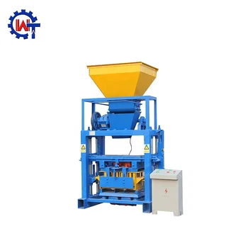 Light weight block machine manual QT40-1concrete block making machine design pdf