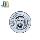 custom uae dubai stainless steel enamel name badge magnet