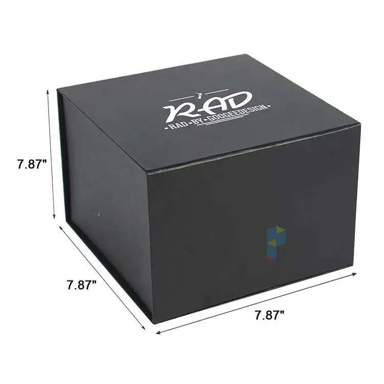 black paper packaging design fashion gift new era hat box